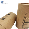 Personalize o tubo de papelão decorativo do tubo do papel de embalagem do selo da embalagem biodegradável