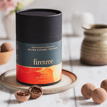 Embalagem de cilindro de chocolate de grau alimentício biodegradável para caixa de tubo redondo de café Tubo redondo de papel Kraft personalizado