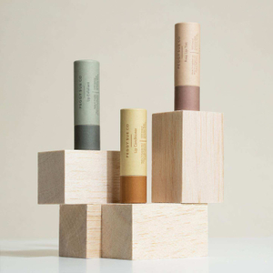 Tubo de bálsamo labial personalizado de papel ecológico Hallpack Push Up Desodorante cilíndrico em formato redondo Embalagem de tubos de papel