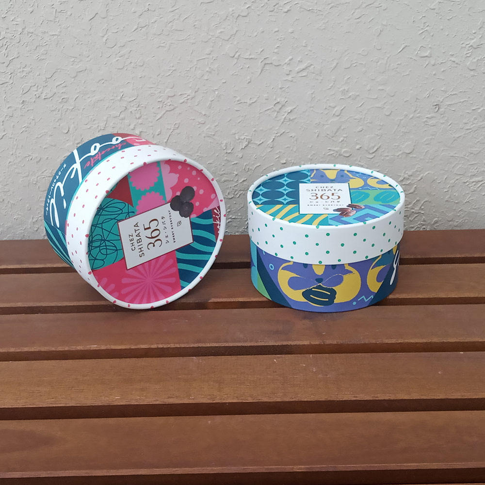 Tubo de papel de papelão para bolo de cozimento personalizado de luxo mais vendido no atacado