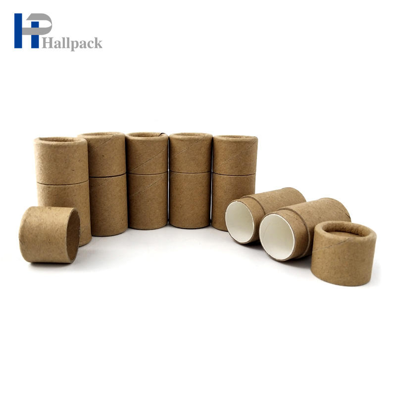 Barra de loção de papel reciclado de alta qualidade, 0,3 onças, 10ml, bálsamo labial, tubo push up, barra de loção, embalagem de papel