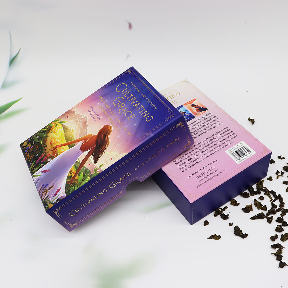 China Factory Wholesale Eco-friendly Cardboard Flip Cover Chocolate Chip Biscoito Macaron Embalagem de caixa de presente