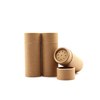 Tubo de papelão redondo feito sob medida, ecologicamente correto, recipiente para pó solto, peneira, vasilha de especiarias kraft, tubo de papel agitador superior