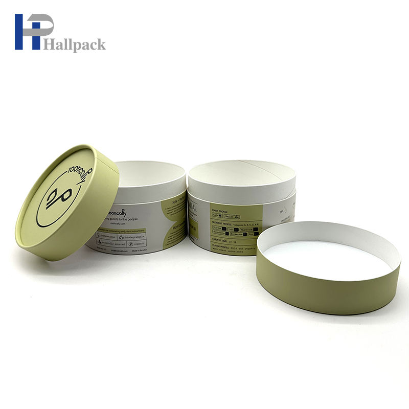 Tubos de embalagem de papel cosmético blush personalizado, recipientes de base cilíndrica, bolo de perfume, número do modelo, tubo de embalagem de papel