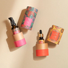 Garrafa de vidro de perfume de cilindro 15ml/30ml/50ml/100ml embalagem com caixa de tubo de papel