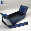 Embalagem luxuosa de caixa de fita azul para perfume, caixas de presente personalizadas para chá, batom, cerveja, cílios, ferramentas, perucas