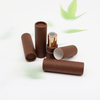 Tubo de batom de papel kraft biodegradável marca de embalagem projetada rotativa placa de papel kraft vela artesanato uso características logotipo impresso