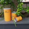 Atacado reciclado logotipo personalizado impressão cilindro de papelão caixa de tubo de papel de embalagem com tampa longa ferro chá café vela