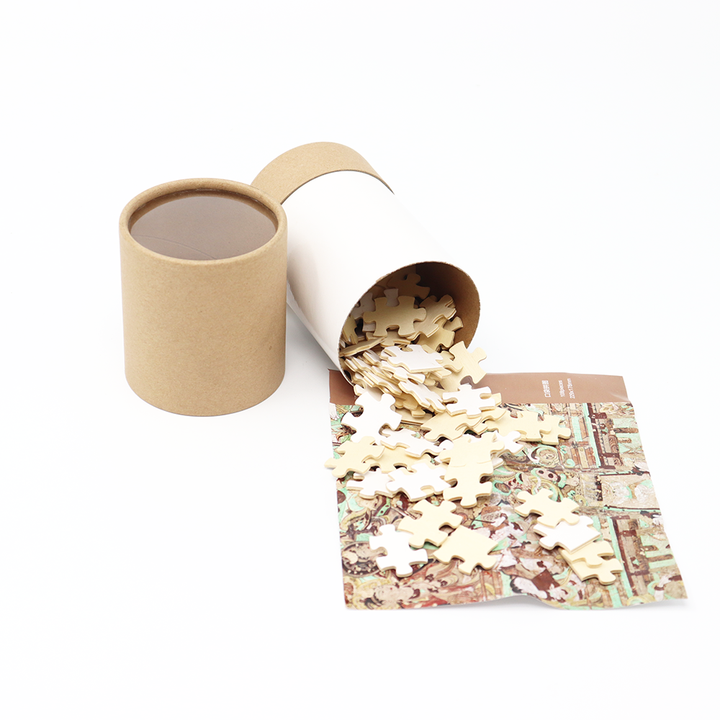 Embalagem personalizada para presente e artesanato, caixa de cilindro de papelão, tubo de papel, embalagem para crianças, quebra-cabeça de brinquedo