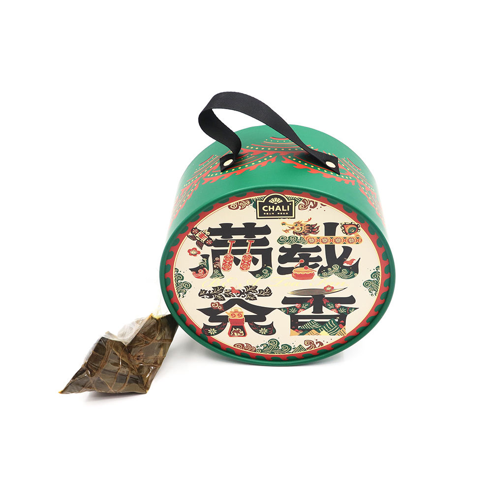 Design de luxo impresso mooncake bolinhos macaron sobremesa bolo de aniversário festa cilindro recipiente redondo tubo de papel embalagem