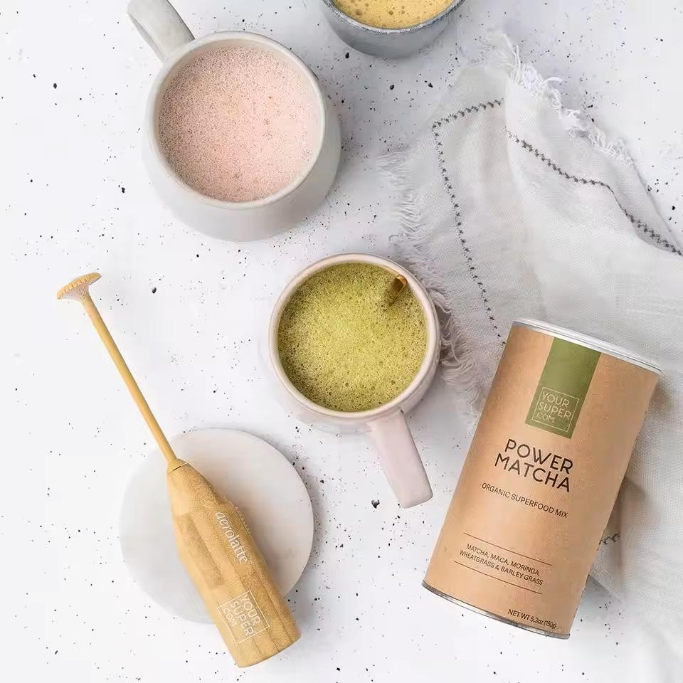 Tubo redondo amigável biodegradável do cilindro de papel da aveia do feijão de café do chá do recipiente do pó de Eco para o empacotamento de alimento