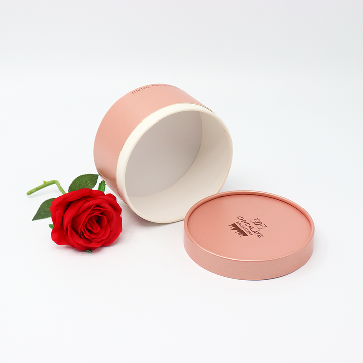 Tubo de empacotamento feito sob encomenda amigável da caixa do cilindro do cartão do produto comestível de Eco que empacota para o chocolate do biscoito do bolo do pão