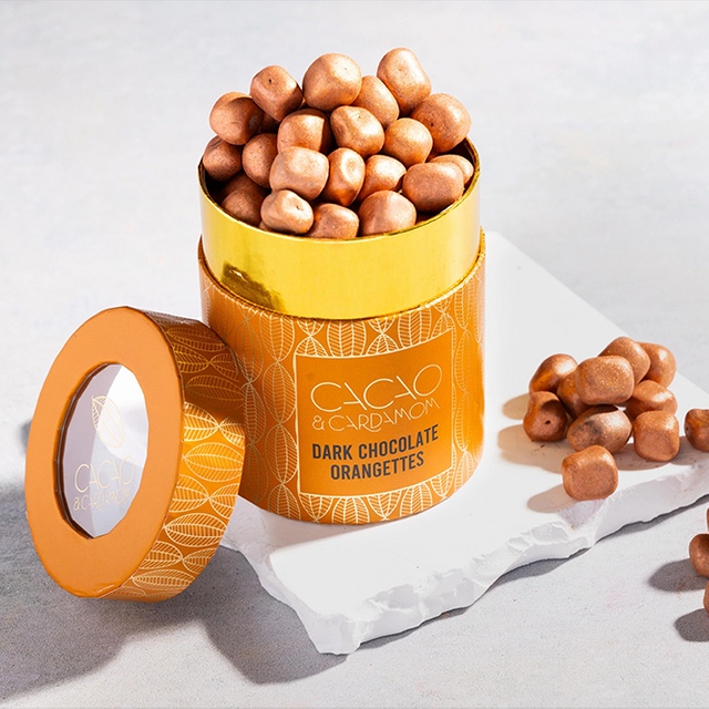 Embalagem de tubo biodegradável de preço de fábrica Hallpack para embalagem de tubo de papel personalizado ecológico para café para biscoitos de chocolate