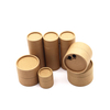 Tubo de cilindro redondo de papelão ecológico de papel Kraft personalizado com tubo de papel agitador superior Embalagem de pó para recipiente de sal e especiarias