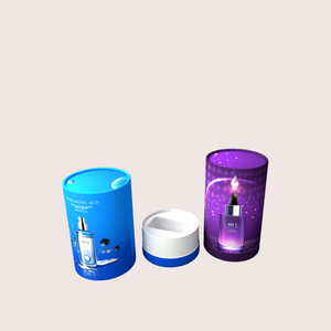 Tubo de caixa de papel kraft ecológico de alta qualidade, embalagem de cosméticos, tubo de embalagem para envio de alimentos, tubo de papel