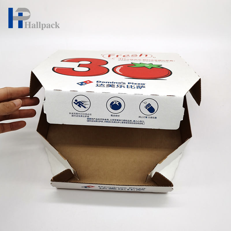 Os produtos quentes imprimiram a caixa amigável do papel de embalagem de Eco da caixa da pizza do empacotamento de alimento