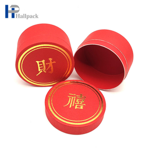 A caixa redonda de empacotamento cilíndrica colorida personaliza o empacotamento dos tubos de papel da vela