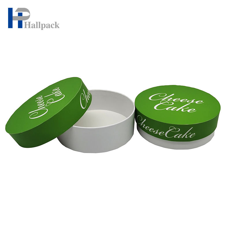 Empacotamento tomado partido liso biodegradável feito sob encomenda do tubo do papel do cilindro do bolo do produto comestível
