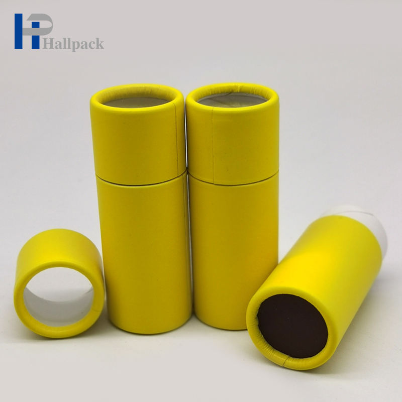 Embalagem de frasco de perfume para impressão de tubo de papel artesanal tubo de papel para lábios PET