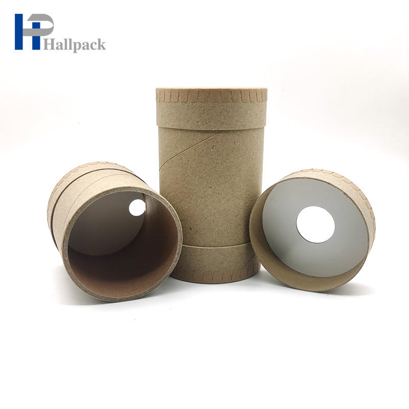 Tubo de papel personalizado por atacado que empacota o tubo puro do papel de embalagem com parte superior aberta