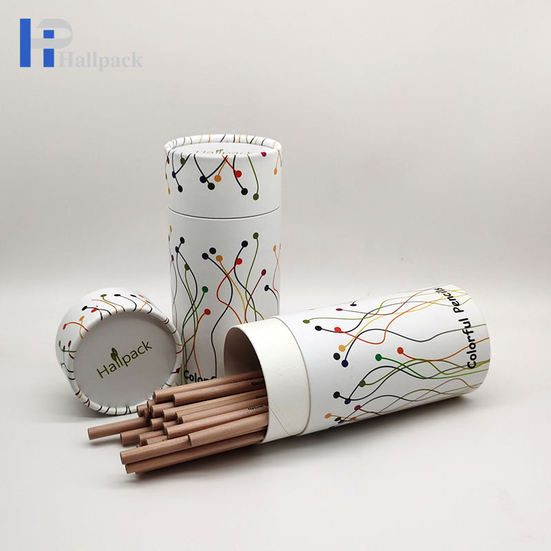 Empacotamento cosmético do tubo do papel de embalagem da escova da composição do cilindro feito sob encomenda do teste padrão