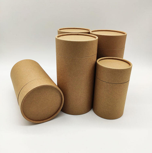 Caixa de chá de alta qualidade embalagem personalizada 100% cilindro reciclado tubo de café de papel