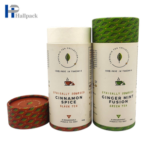 Fácil essencial leve o tubo de papel de envio pelo correio do chá pequeno do tubo de papel fino para embalar
