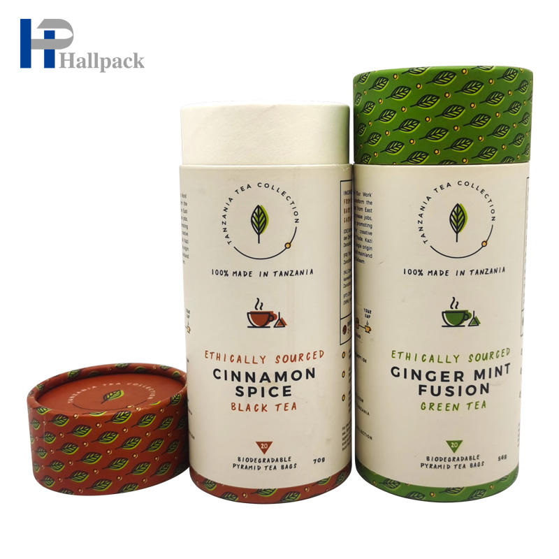 Fácil essencial leve o tubo de papel de envio pelo correio do chá pequeno do tubo de papel fino para embalar