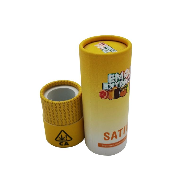 Personalize o tubo de papel e o armazenamento de papel biodegradável que empacota 10ml 20ml 30ml 100ml cilindro de empacotamento de papel cosmético de Eva