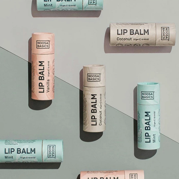 O papel cosmético feito sob encomenda eco-amigável do tubo empacotado do tubo redondo empacotado para levanta o bálsamo labial do desodorante