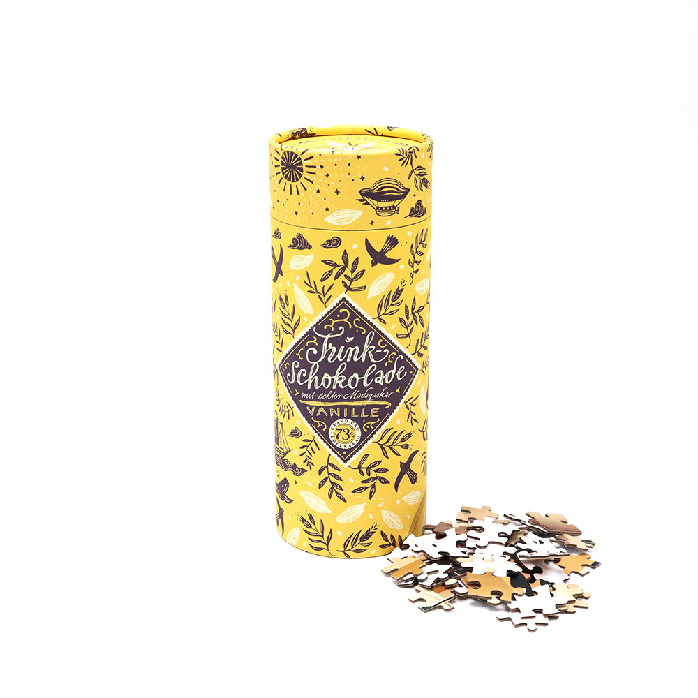 Cilindro ecológico biodegradável, papelão de qualidade alimentar, chá, açúcar, café, tubo, embalagem, cilindro de papel para chá solto