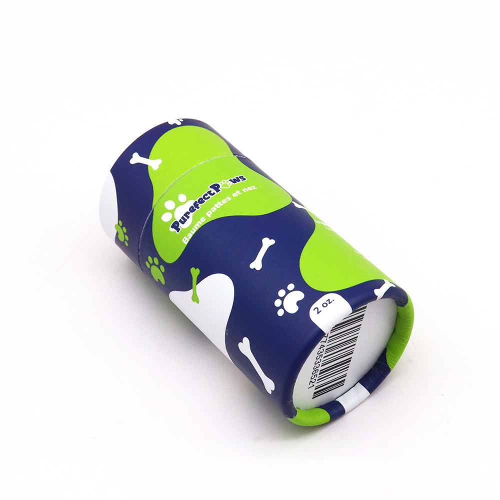 Atacado de papelão biodegradável pacote de tubo de papel de luxo papel kraft push up tubos protetor solar protetor solar tubo de papel para cuidados com animais de estimação