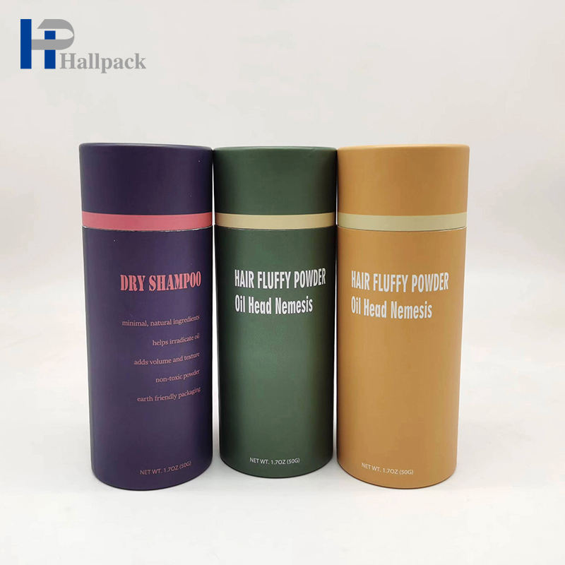 Tubo de peneira de papel Kraft de alta qualidade Design de peneira redonda personalizável para alimentos com menor custo e embalagem de cilindro de energia colorida