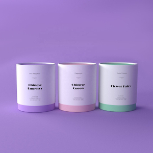 Cilindro biodegradável com impressão personalizada, papelão de papel para alimentos, sacos de vasilha de chá premium, embalagem de caixa de tubo para pacote de chá solto