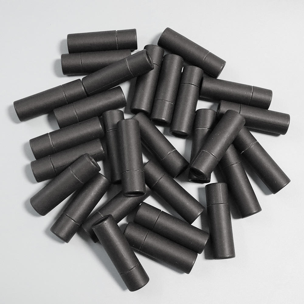 Venda imperdível tubos de bálsamo labial de 1 onça, preto, branco e marrom com preço baixo