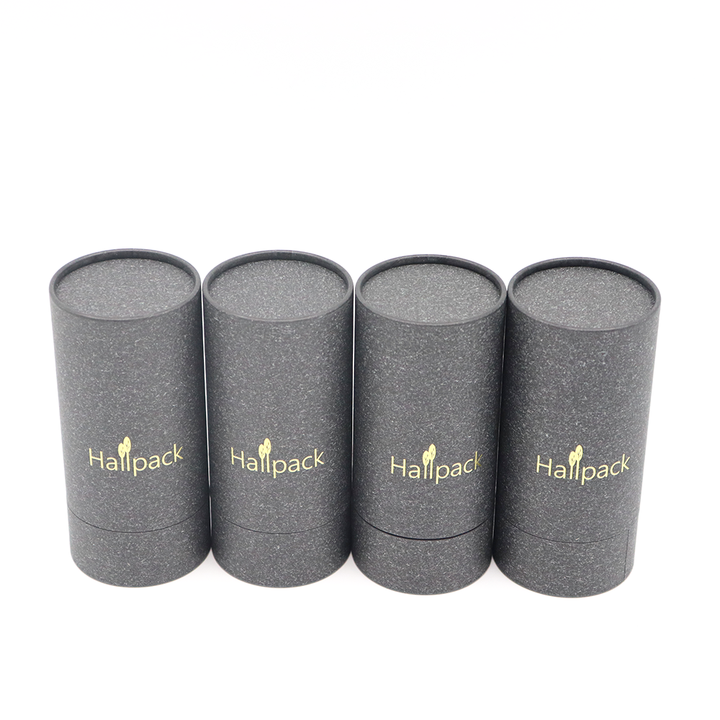 Tubo de caixa de papel kraft marrom de alta qualidade personalizável caixa redonda branca embalagem de tubo de cilindro biodegradável preto