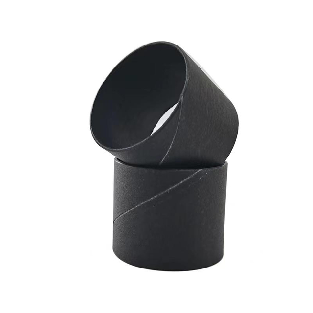 Tubos de envio personalizados com núcleo de papel preto Embalagem ecológica Tubos de papel sob medida Soluções para tubos de transporte