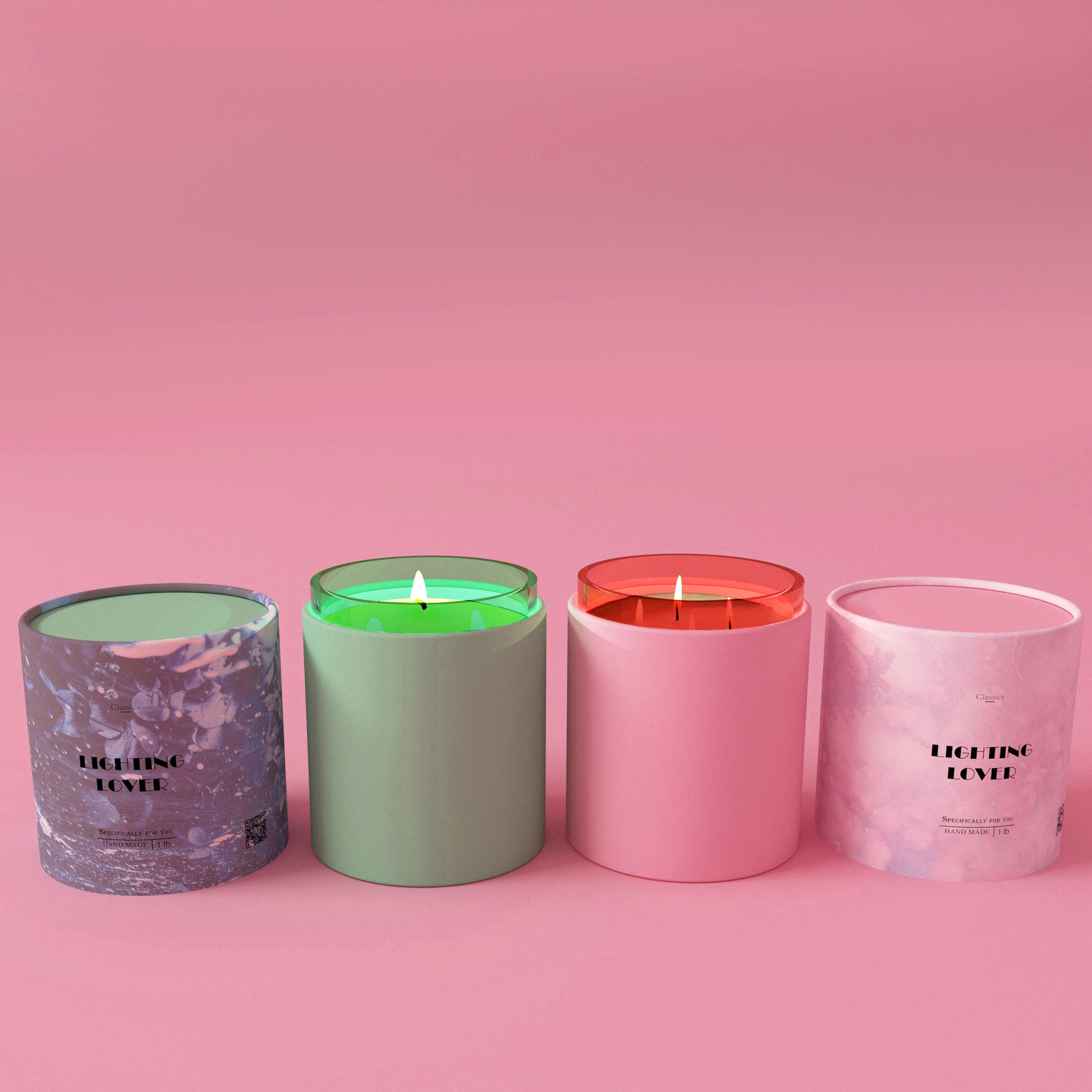 O cilindro de cartão de empacotamento do ofício feito sob encomenda eco-amigável encaixota o tubo de papel que empacota para a vela