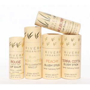 Tubo de papel push-up biodegradável de alta qualidade para embalagem de cilindro de batom para armazenamento ecológico