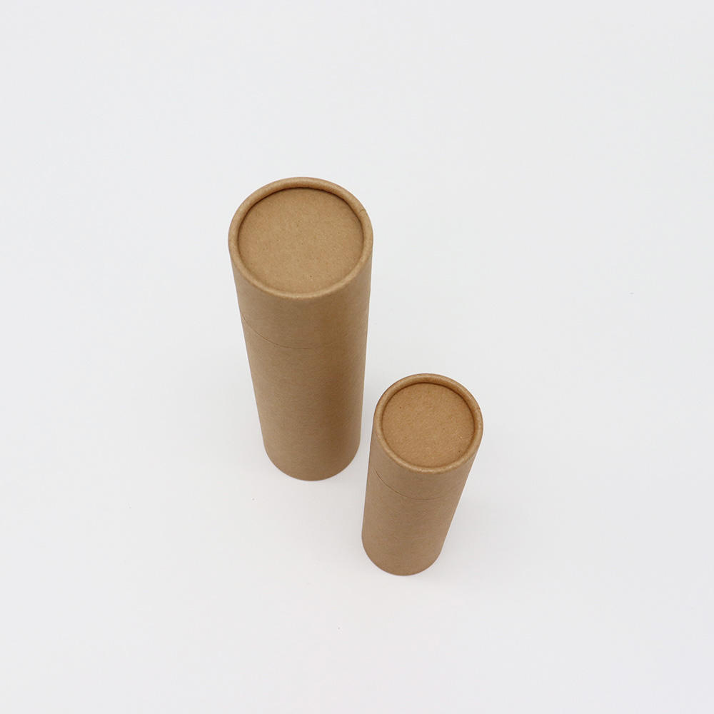 O papel biodegradável pode rolar tubos de papel não impressos do papel de embalagem de Brown