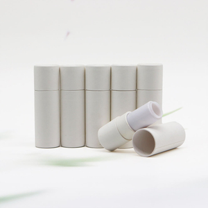 Tubo de batom de papel kraft biodegradável marca de embalagem projetada rotativa placa de papel kraft vela artesanato uso características logotipo impresso