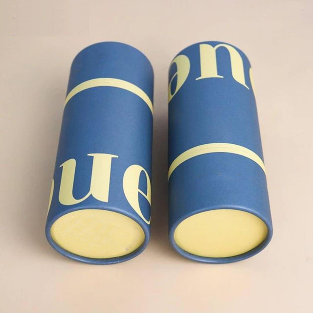 Recipientes de armazenamento de papelão de cilindro redondo impresso personalizado para café, chá, papel de embalagem, cilindro redondo