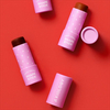 Tubo de bálsamo labial personalizado de papel livre de plástico biodegradável formato redondo push up cilindro barra de loção tubo de papel de embalagem