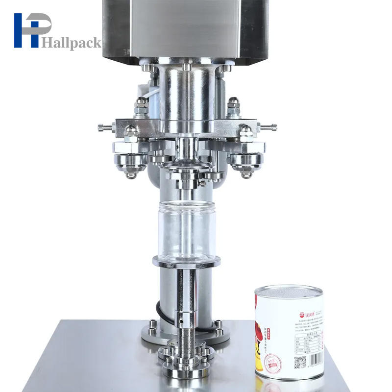 Máquina seladora vertical de aço inoxidável para latas automáticas na China