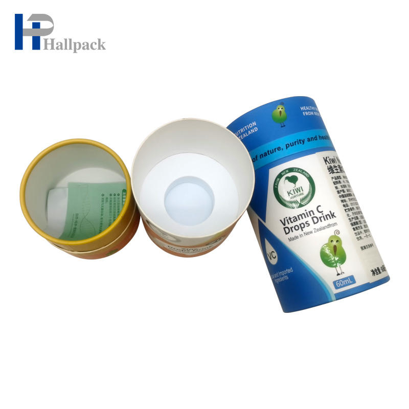 A caixa de empacotamento do tubo de papel luxuoso personaliza o tubo de papel para o bálsamo labial