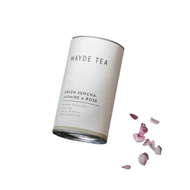 Caixa de tubo redondo com design personalizado de alta qualidade, recipiente de chá de papel