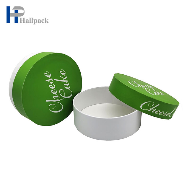 Empacotamento tomado partido liso biodegradável feito sob encomenda do tubo do papel do cilindro do bolo do produto comestível