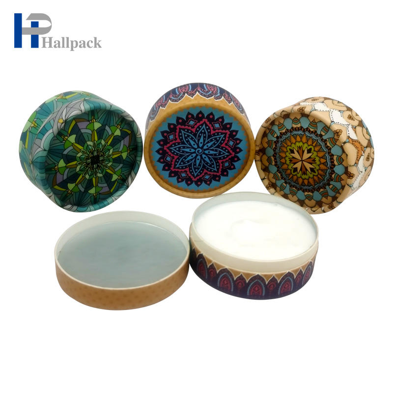 Embalagem durável e elegante de tubo de papel de cosméticos de luxo para produtos de maquiagem e cuidados com a pele