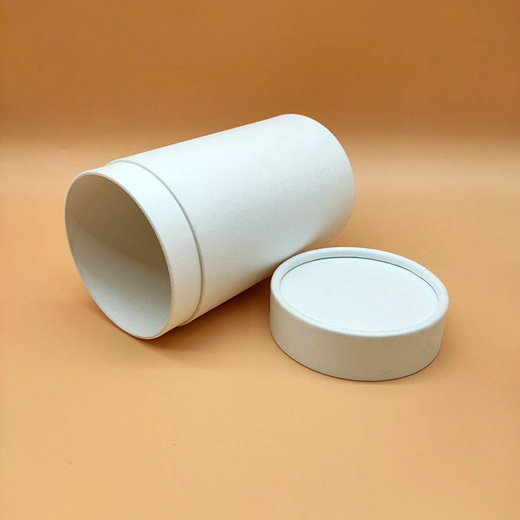 Tubos biodegradáveis ​​de empacotamento originais do cartão do papel branco do tubo