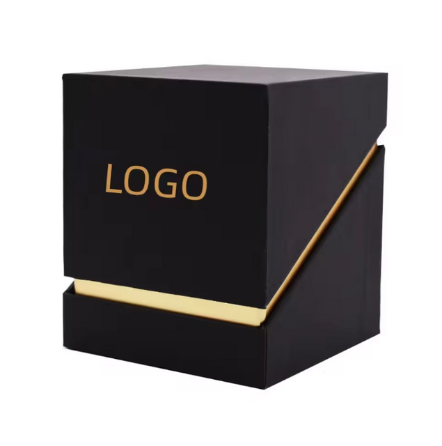 Caixa de papel pequena luxuosa do favor do brilho da caixa de papel dos doces do casamento com laminação fosca da folha de ouro